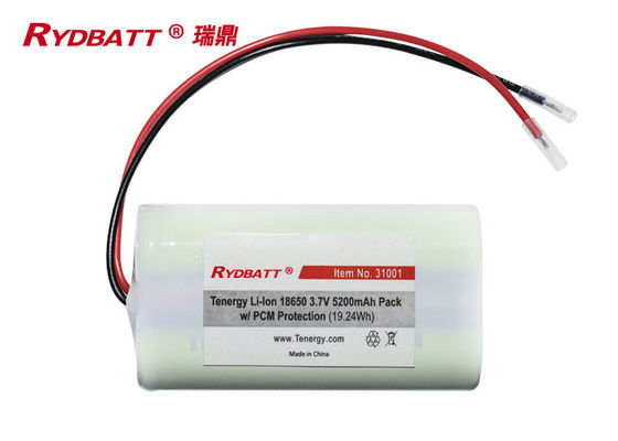 Pacchetto della batteria del PCM 1S2P 3.7V 5.2Ah Li Ion 18650