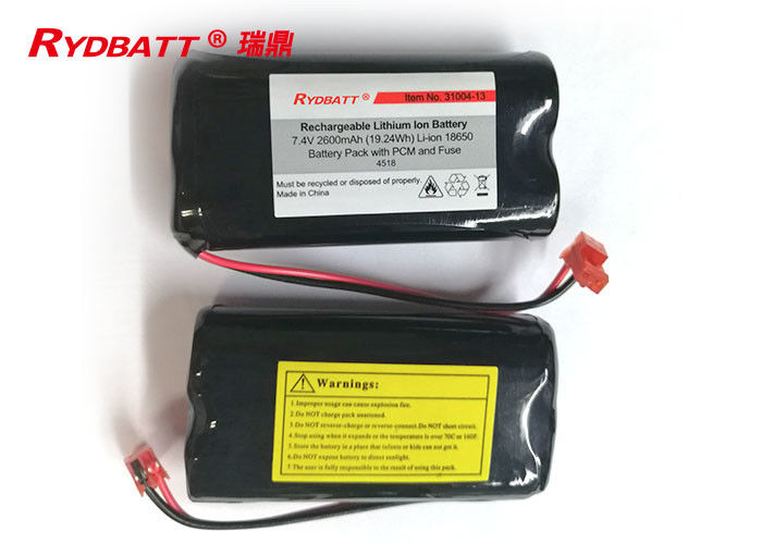 Lon del pacchetto 2600mAh Li della batteria di 2S1P 7,4 V 18650 per l'OEM elettrico dello strumento disponibile