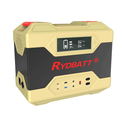 Ryder Portable Power Station 2400W (picco 4000W), 2400Wh tassa veloce di sostegno della batteria LiFePO4 1,5 ore 100%, Generato solare