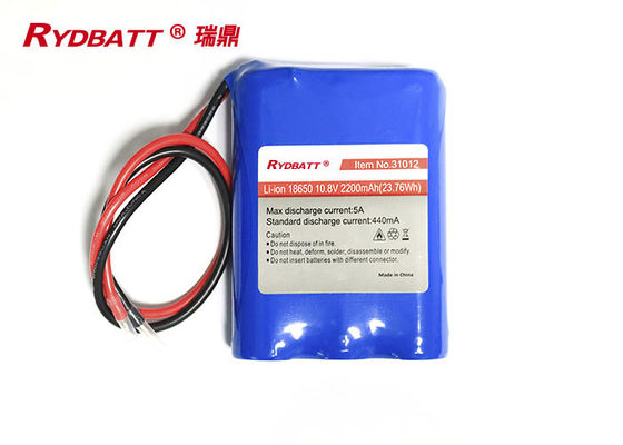 Litio Ion Battery di 3S1P 10.8V 2200mAh 23.76Wh 18650